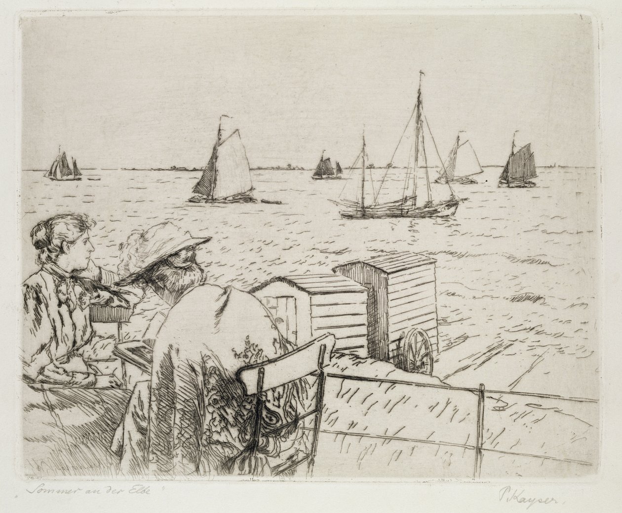 Summer on the Elbe by Jean Paul Kayser