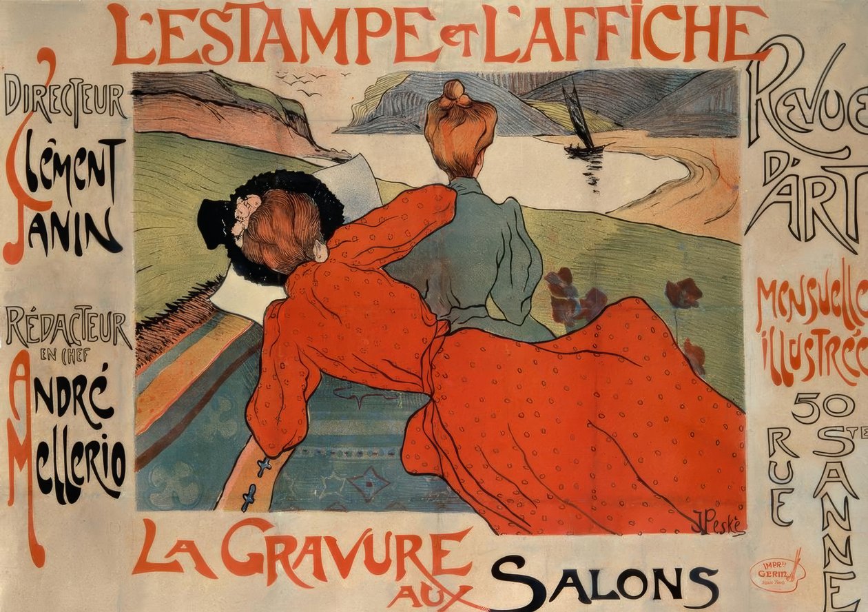 The Print and the Poster / The Engraving at the Salons by Jean Peske