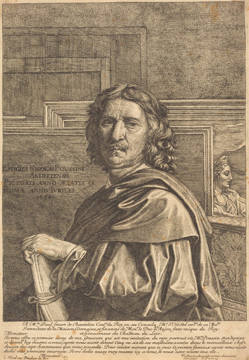 Nicolas Poussin by Jean Pesne after Nicolas Poussin