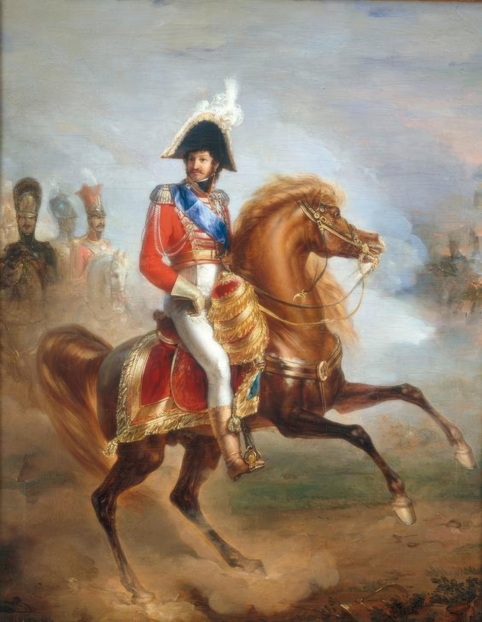 Joachim Murat / Equestrian Portrait / J.P. Franque by Jean Pierre Franque