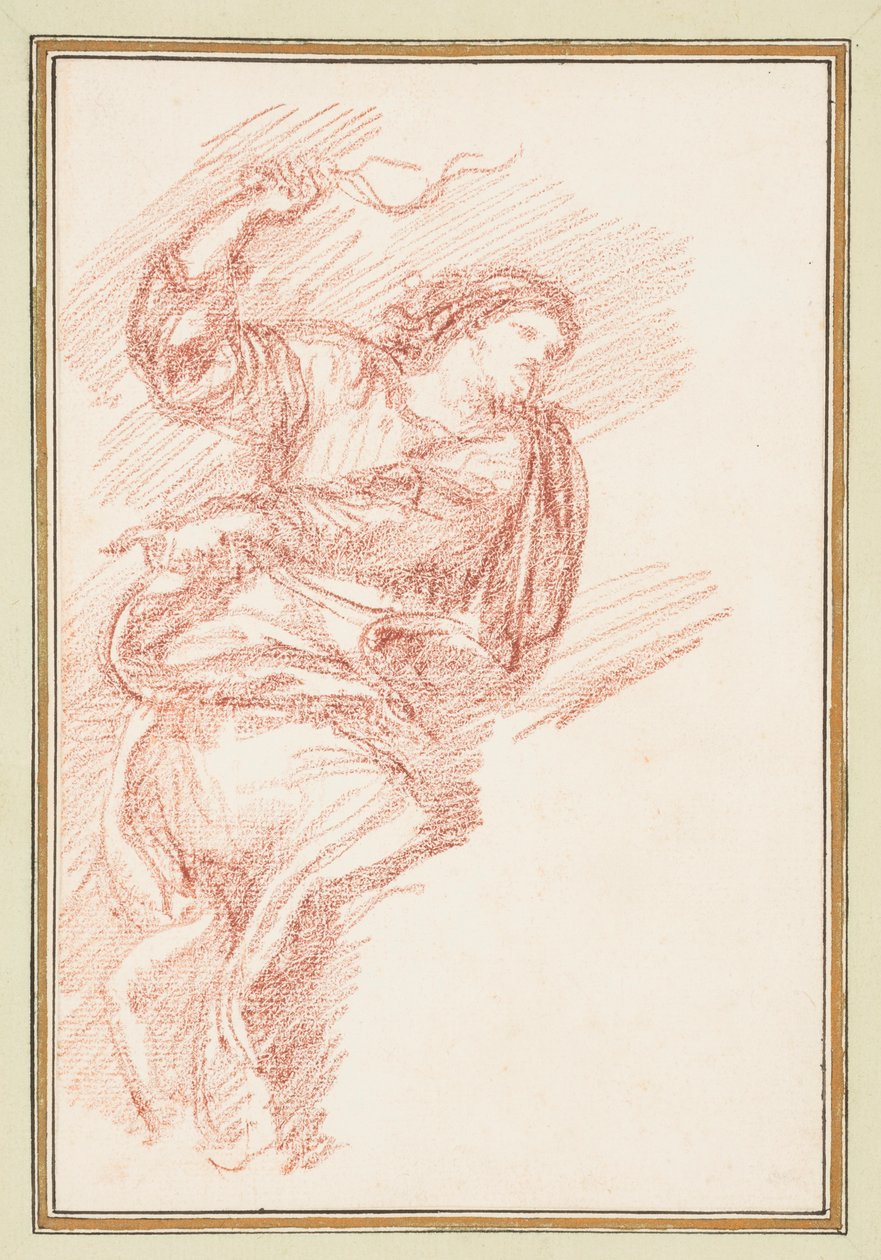 Robed Figure with Whip by Jean Robert Ango