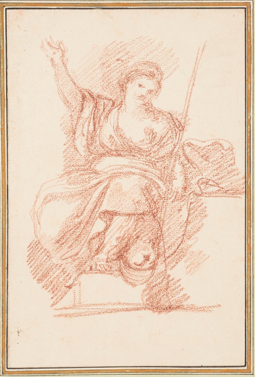Seated allegorical figure by Jean Robert Ango