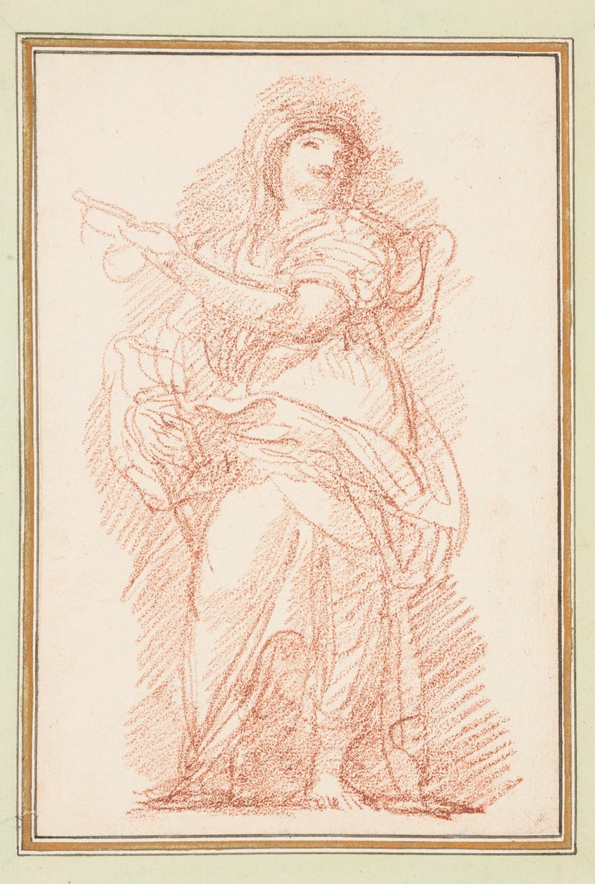 Standing Female Figure Pointing by Jean Robert Ango