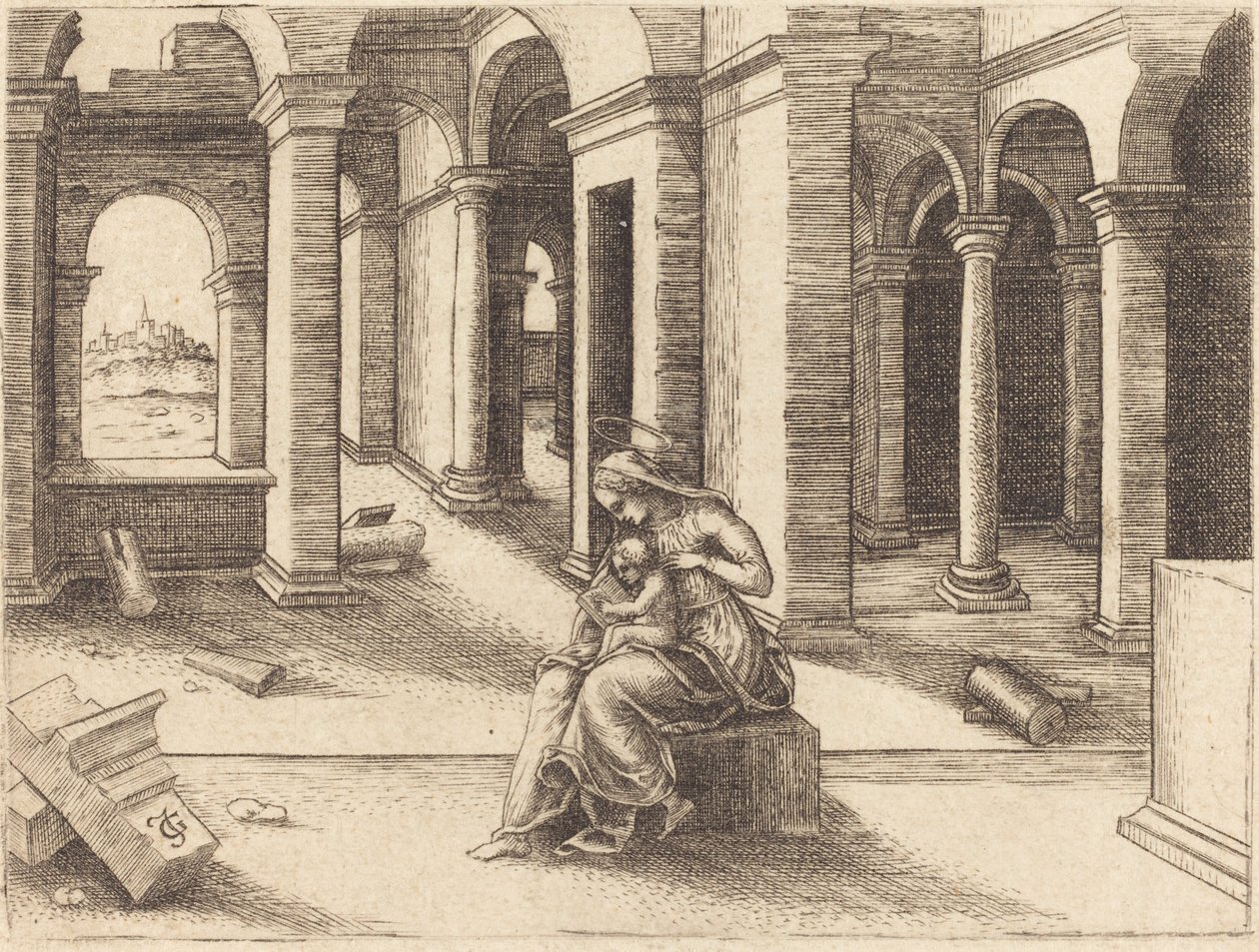 The Virgin and Child by Jean de Gourmont I