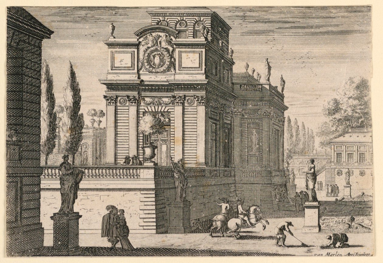 A Park of a Castle by Jean le Pautre