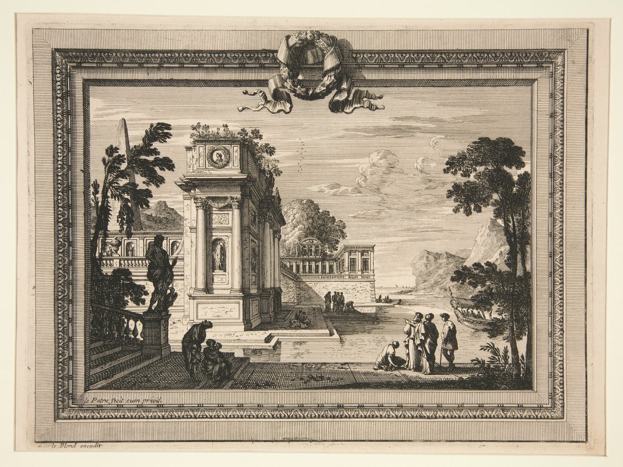 Classical Landscape by Jean le Pautre