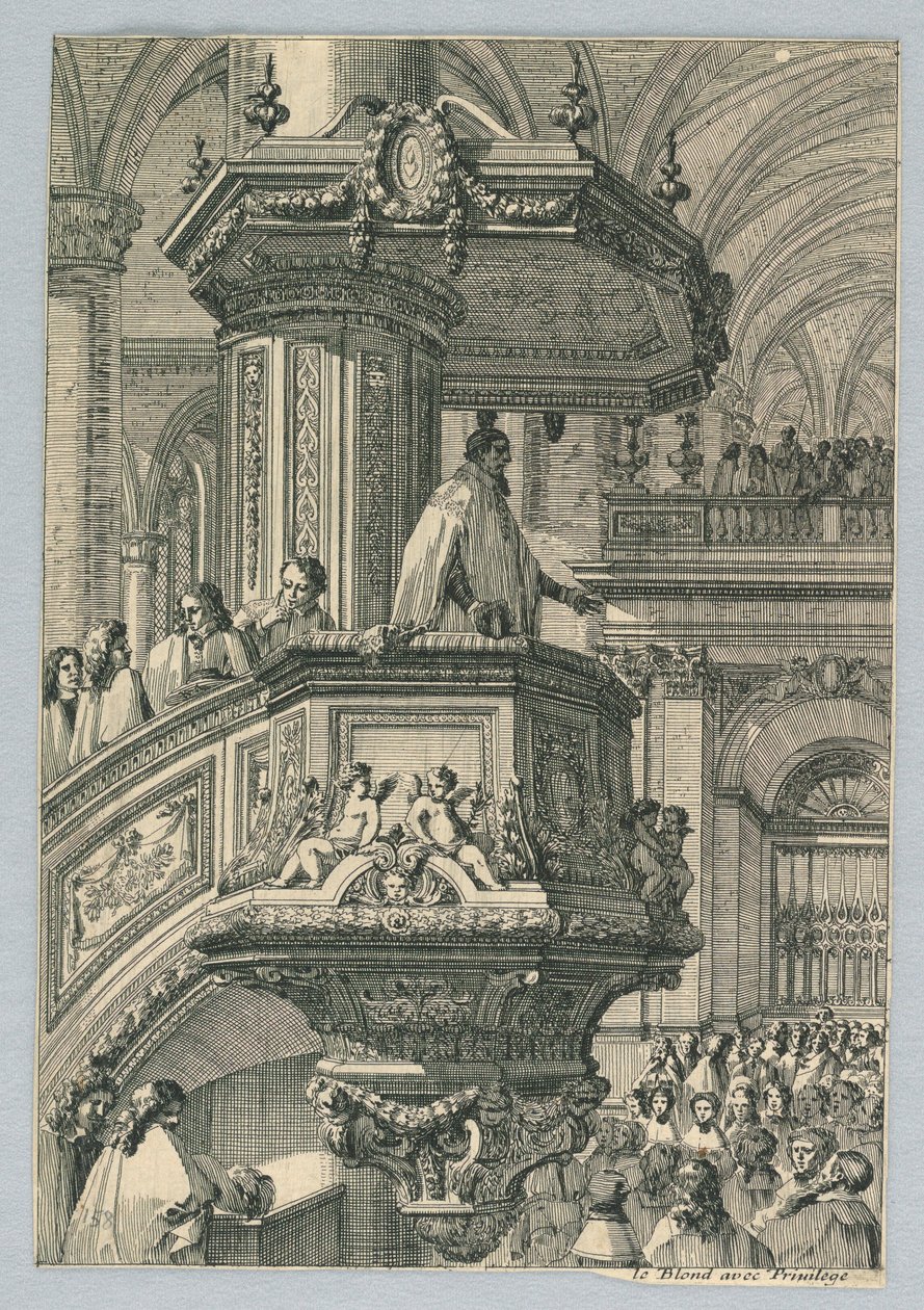 Design for Pulpit by Jean le Pautre