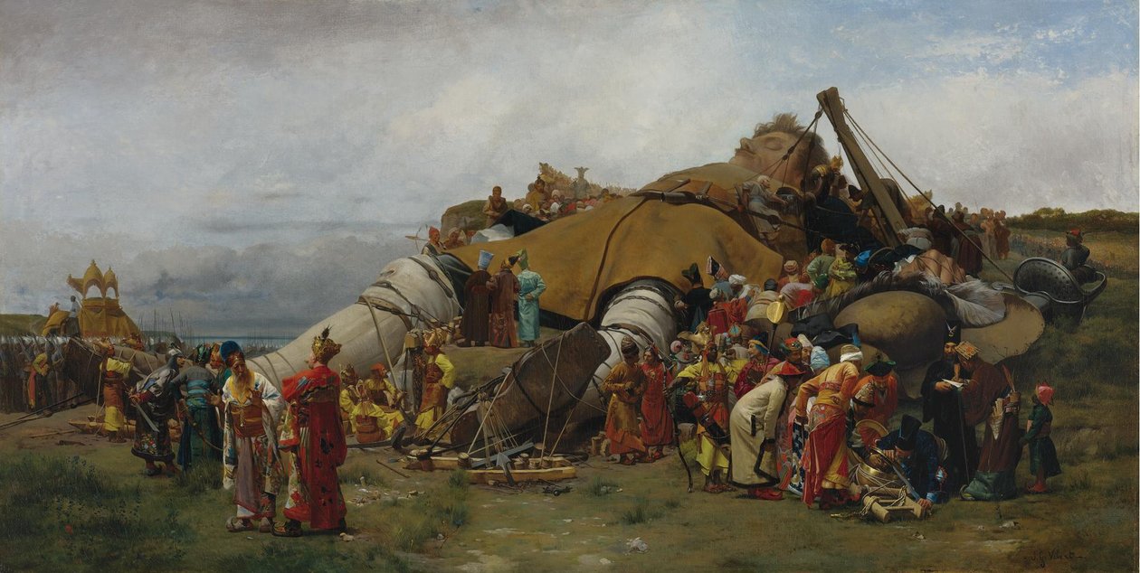 Gulliver and the Lilliputians by Jehan Georges Vibert