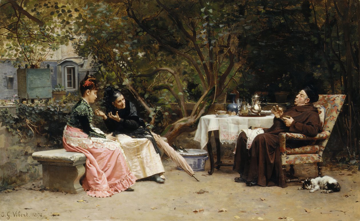 The Reprimand by Jehan Georges Vibert