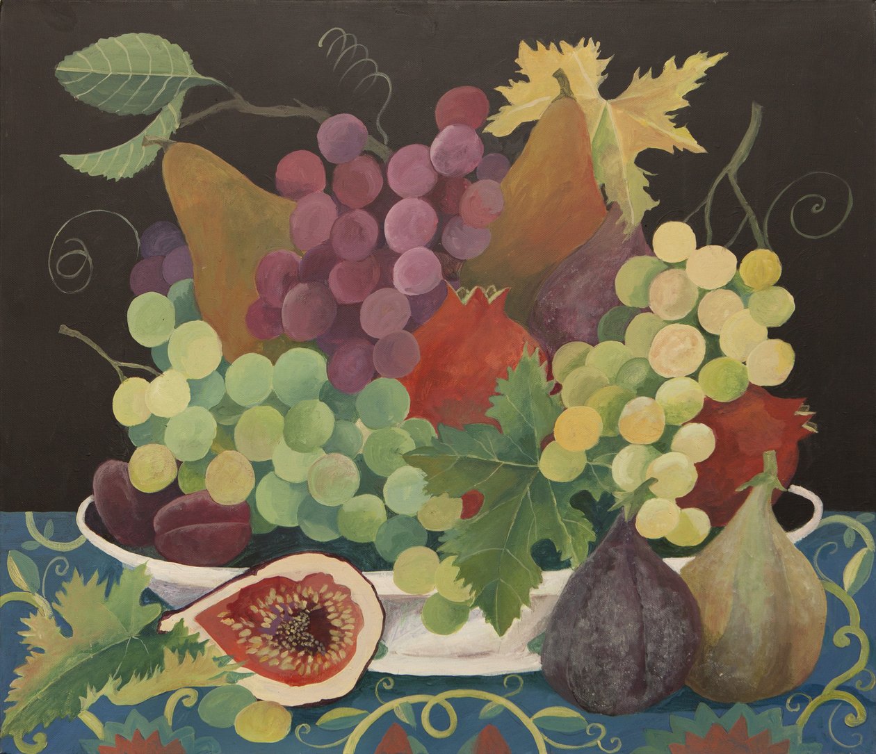 Fruit in a bowl by Jennifer Abbott
