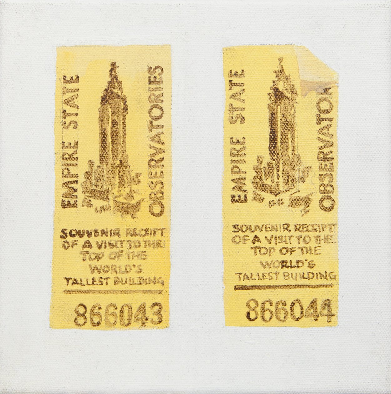 Old ticket of Empire State Building by Jennifer Abbott