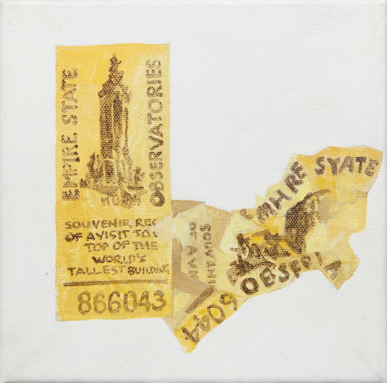 Old ticket of Empire State Building by Jennifer Abbott
