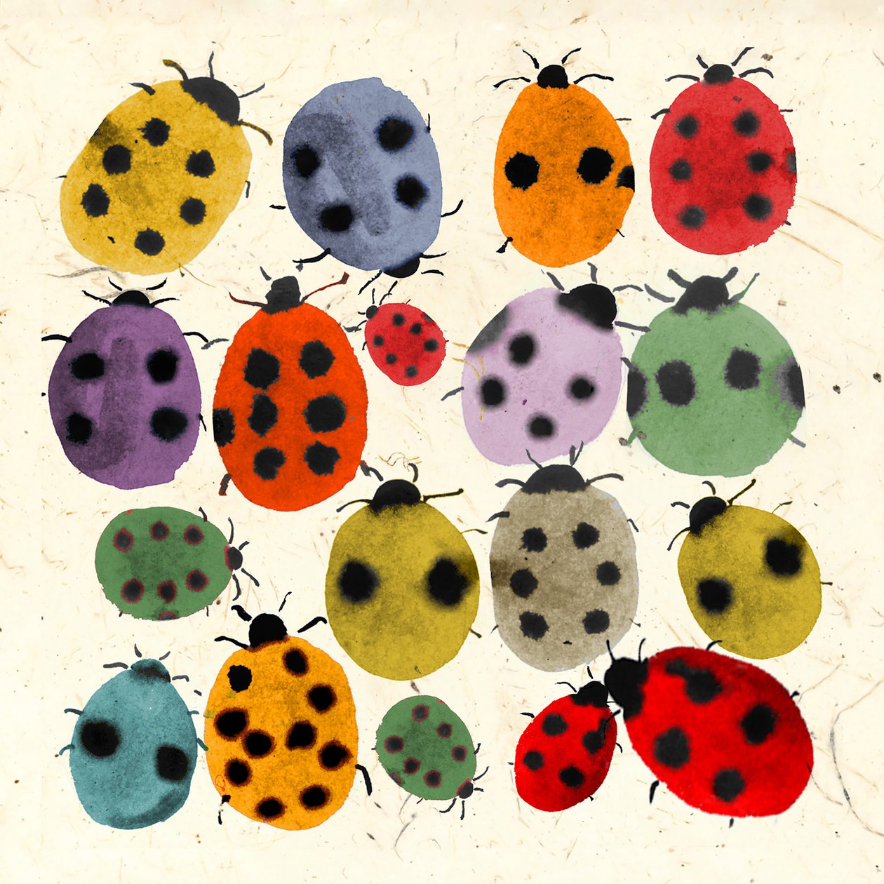 Inky Ladybirds by Jenny Frean