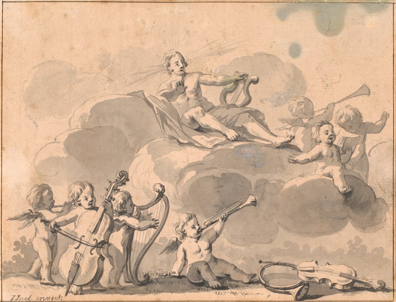 Apollo and musical geniuses by Jens Juel