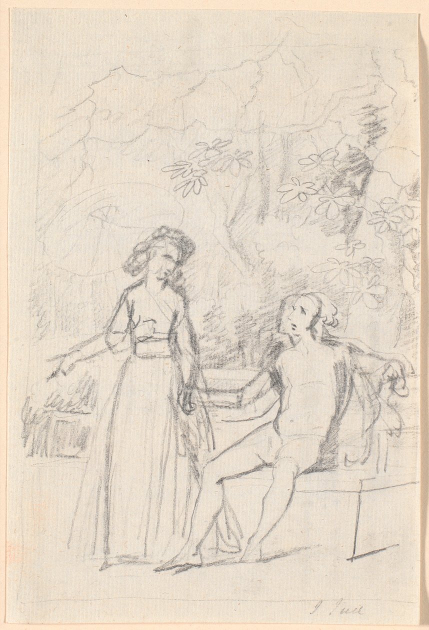 Composition Draft for the Rabens Family Picture by Jens Juel