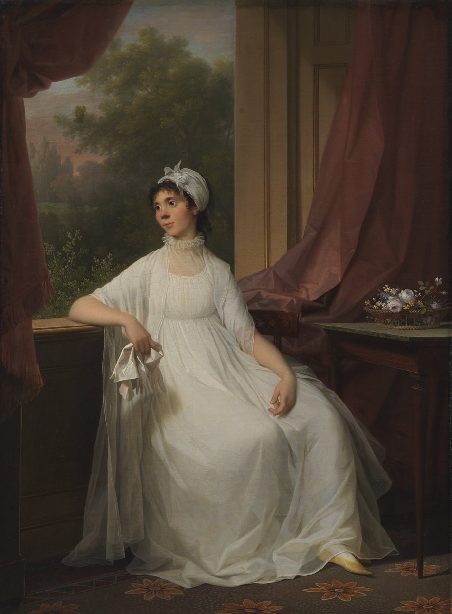 Portrait of Gertrud Hage, née Heitmann by Jens Juel