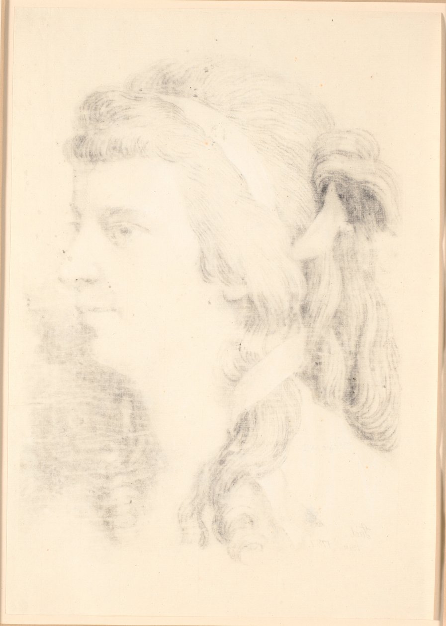 Portrait of Henriette Frederikke Moe by Jens Juel