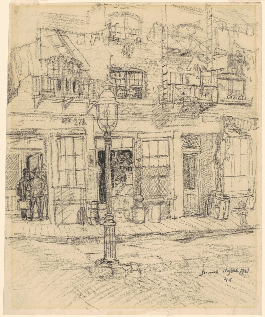 New York Street Scene by Jerome Myers