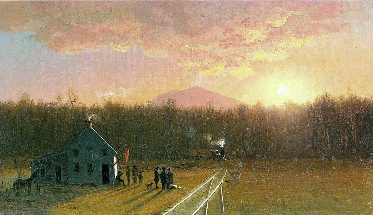 The Afternoon Train, 1867 by Jervis McEntee