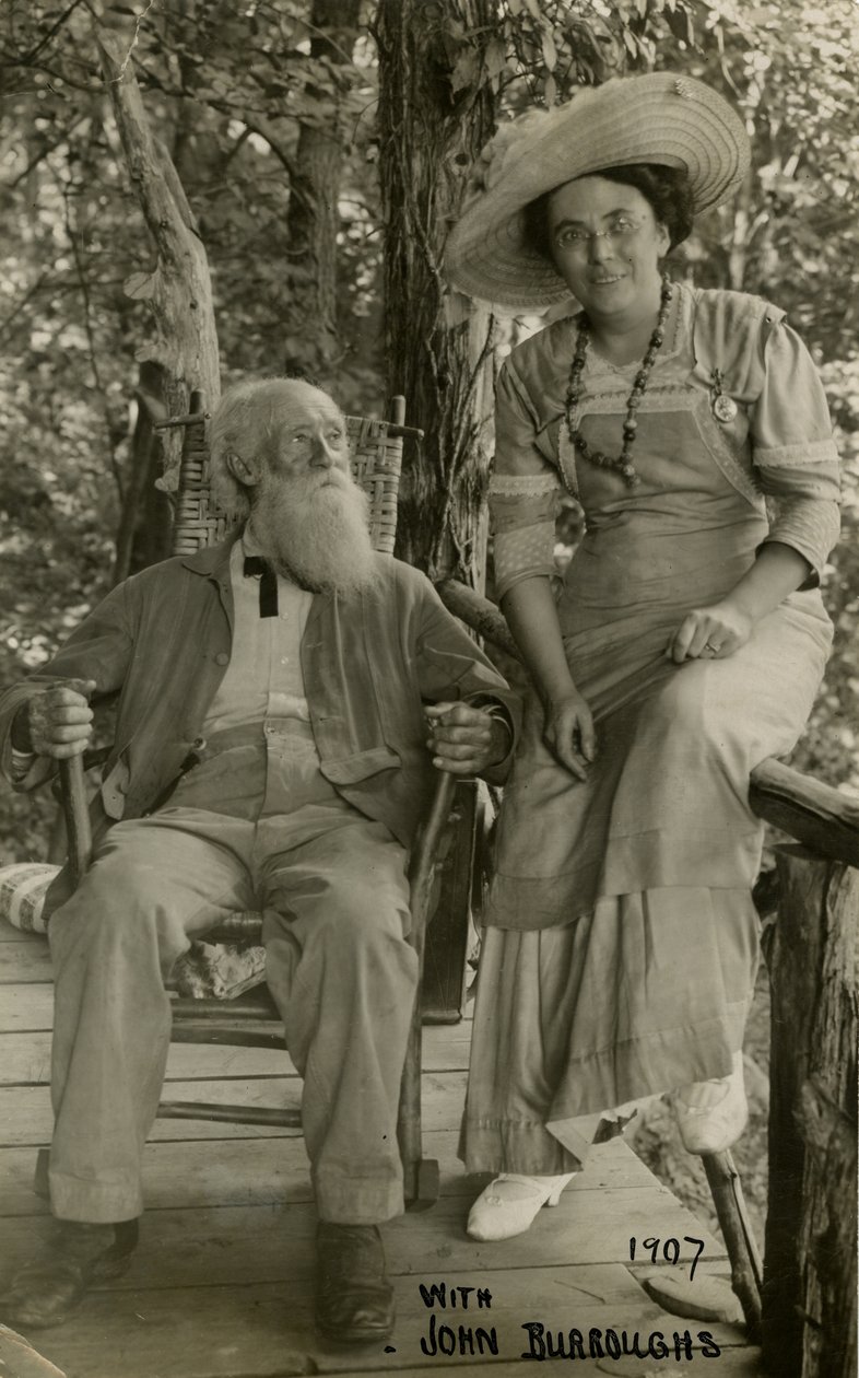 With John Burroughs 1907 by Jessie Tarbox Beals