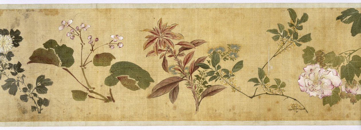 One Hundred Flowers, early 17th century (detail) by Jiayan Chen