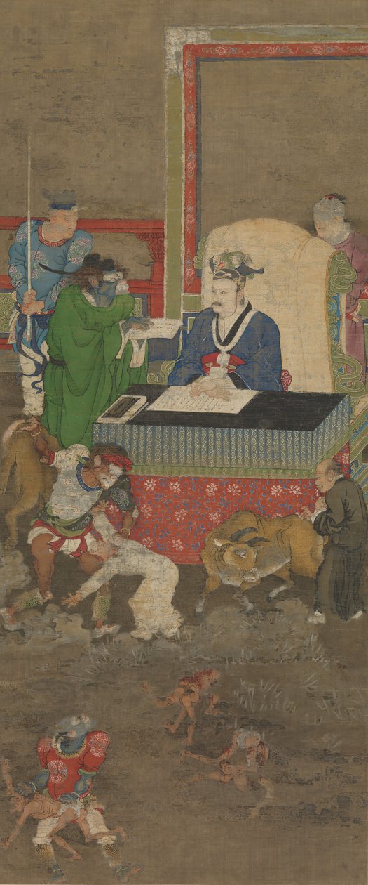 Ten Kings of Hell, before 1195 by Jin Chushi