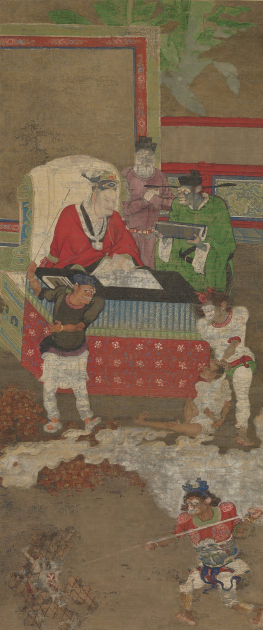 Ten Kings of Hell, before 1195 by Jin Chushi
