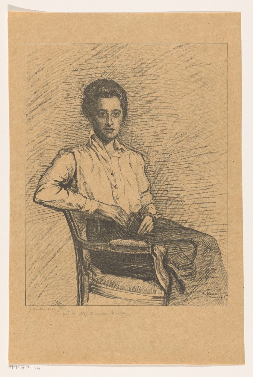 Portrait of B. van der Meulen by Jo Koster