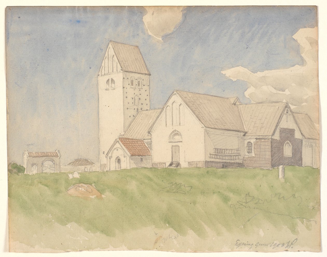 Ejsing Church by Joakim Frederik Skovgaard