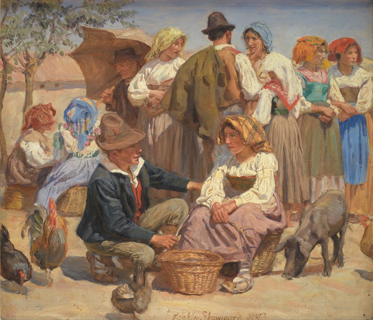 Market in Sora by Joakim Frederik Skovgaard