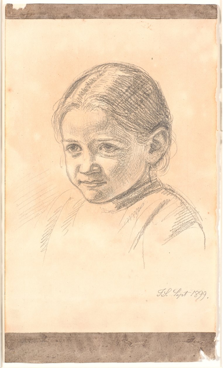 Portrait of Eline Skovgaard? by Joakim Frederik Skovgaard
