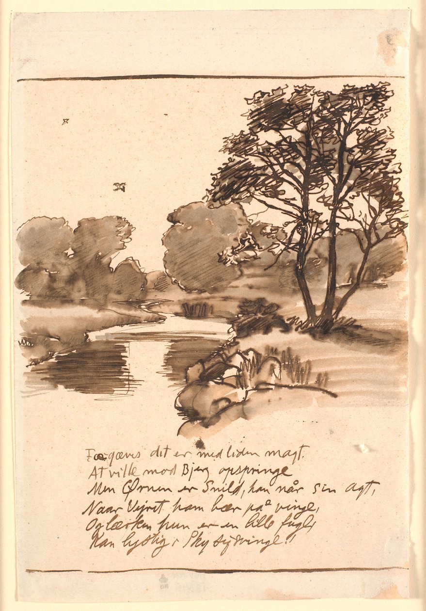 Draft for "The Stream" by Joakim Frederik Skovgaard