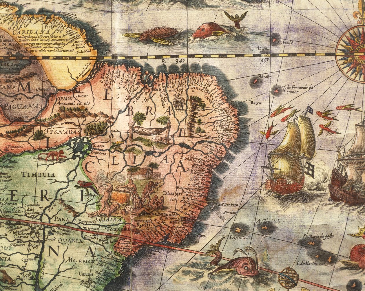 Map of America Created by Joan Blaeu by Joan Blaeu