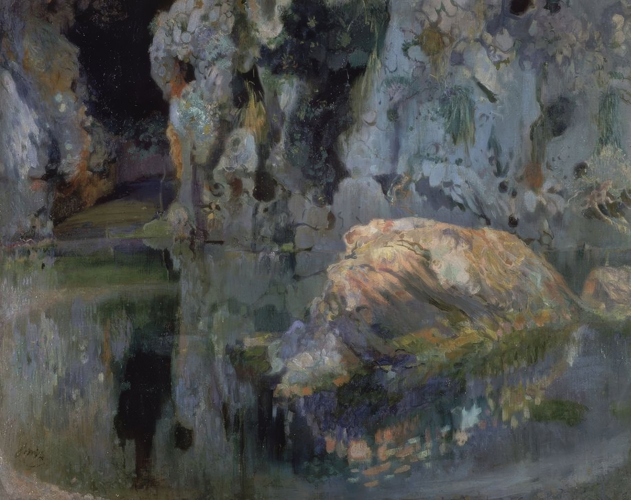 The Rock of the Pond by Joaquim Mir i Trinxet