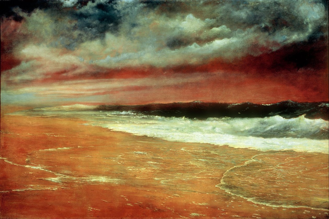 Late Afternoon by the Sea [The Red Wave] by Joaquín Clausell