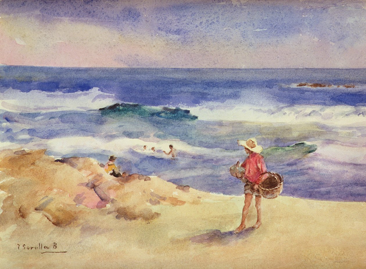 Boy on the Sand by Joaquín Sorolla
