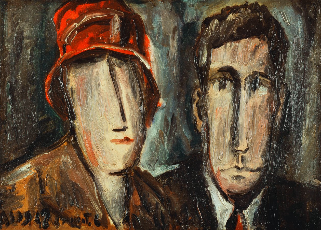 Couple by Joaquin Torres Garcia