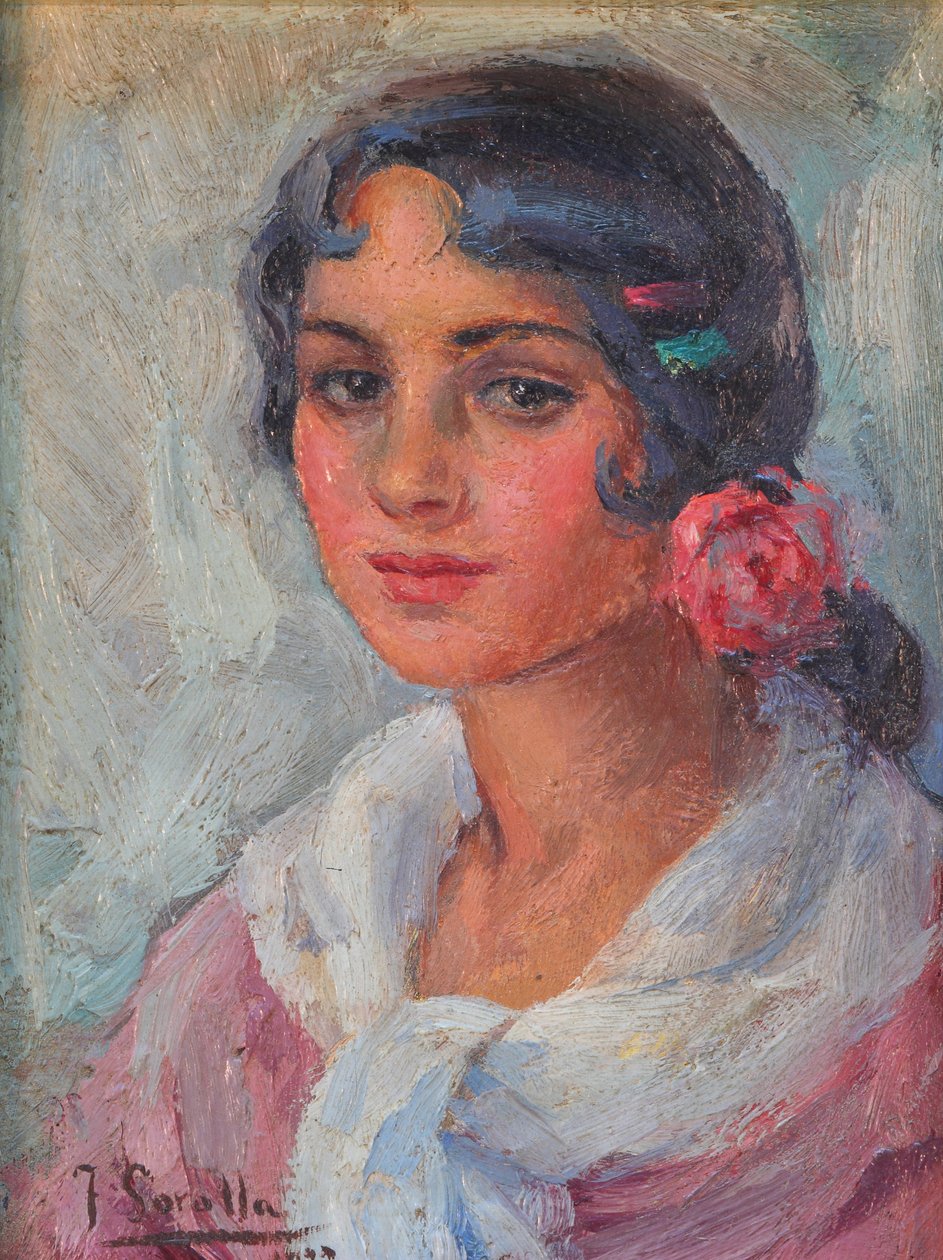 Portrait of a Woman by Joaquín Sorolla