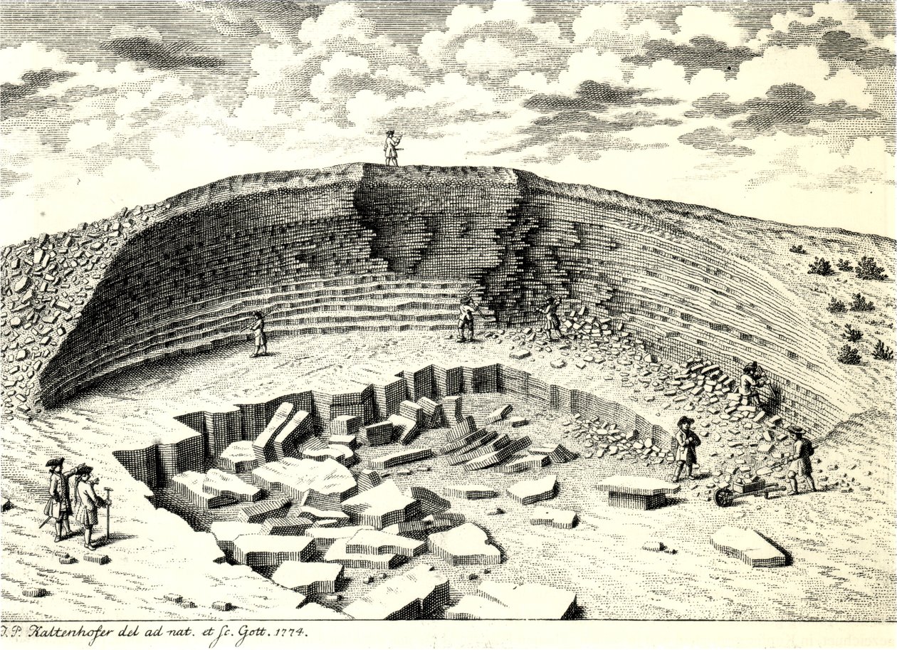 Quarry near Göttingen, Lower Saxony, in Muschelkalk Sequence by Joel Paul Kaltenhofer