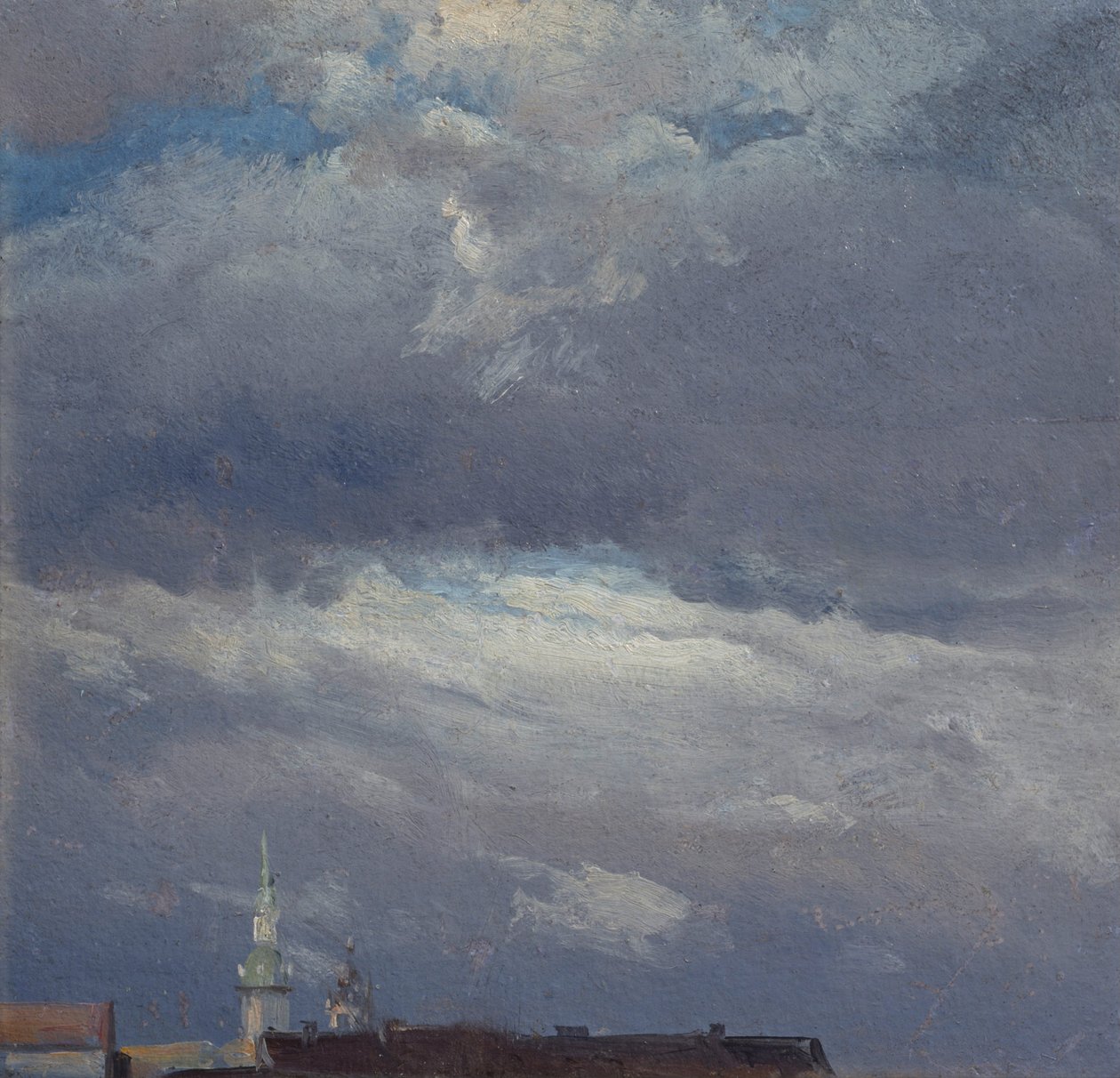 Storm Clouds over the Castle Tower of Dresden by Johan Christian Dahl