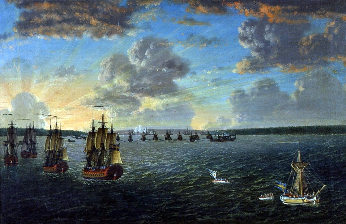The Battle of Viborg Bay, 15 June 1790 by Johan Tietrich Schoultz