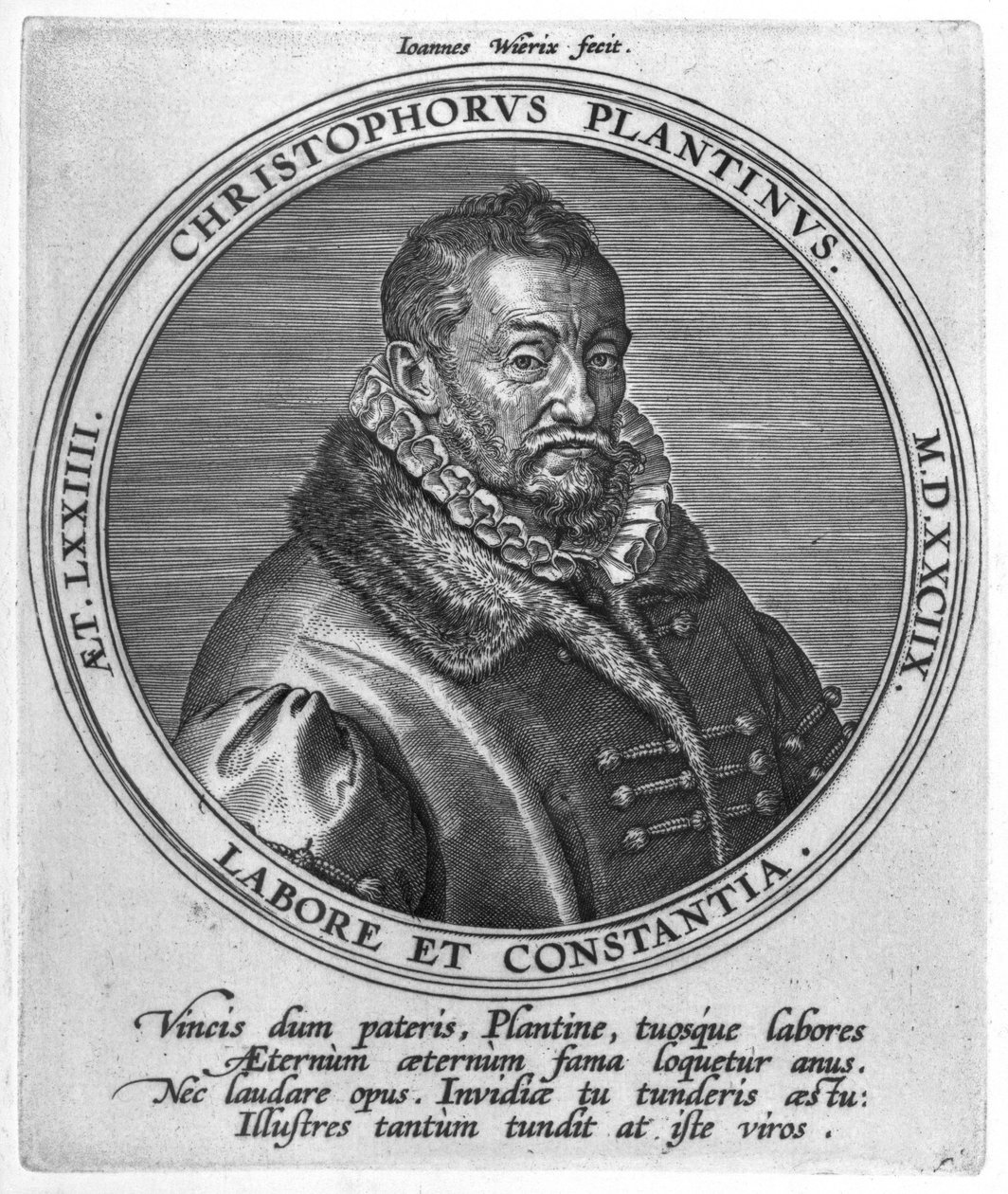 Christophe Plantin by Johan Wierix