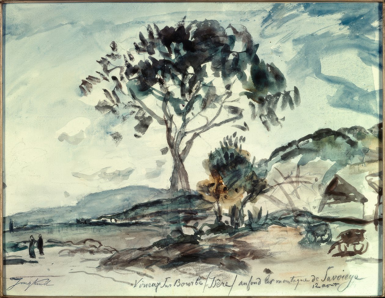 Virieux sur Bourbe / Isere by Johan Barthold Jongkind