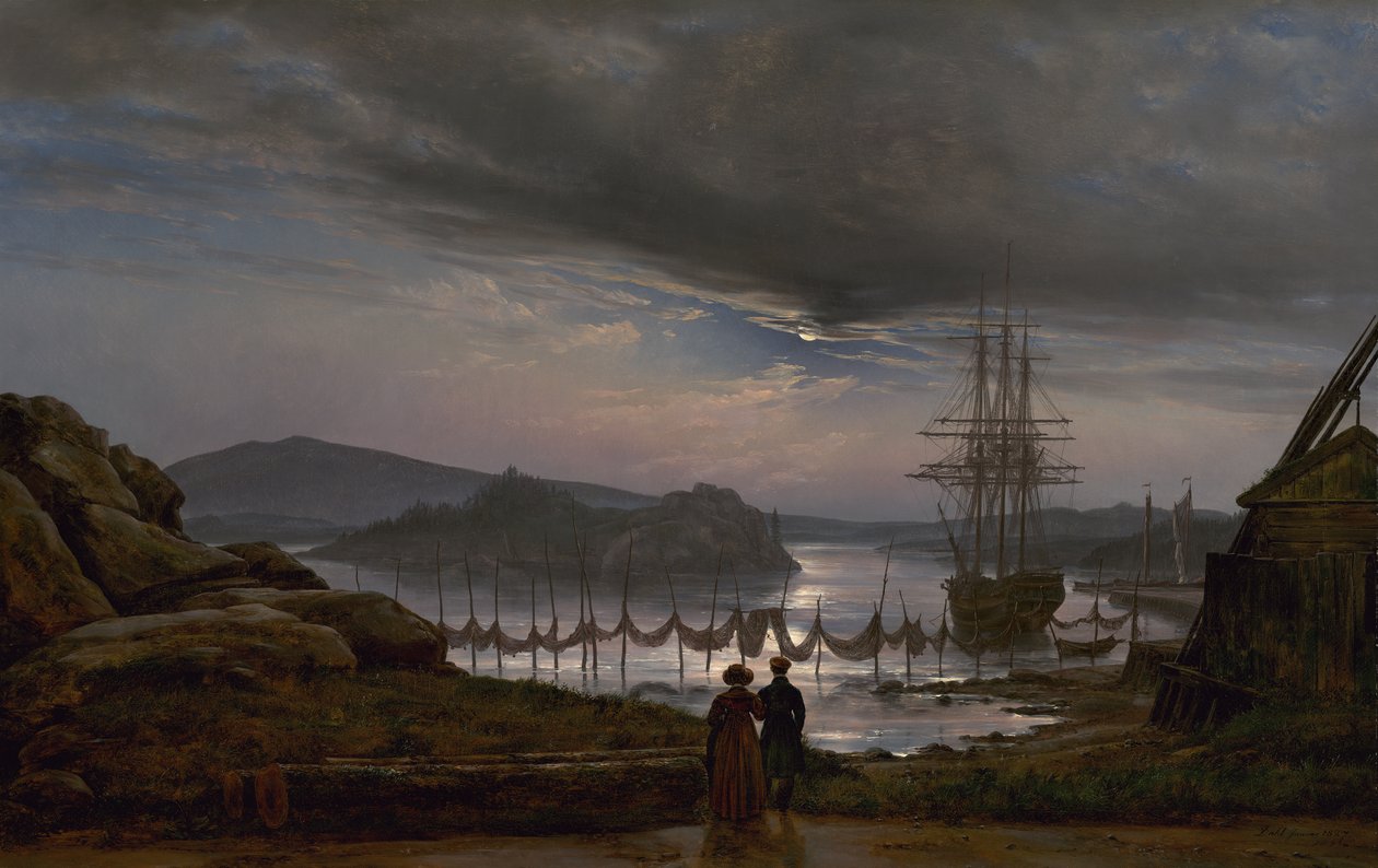 View from Vaekero near Christiania by Johan Christian Dahl