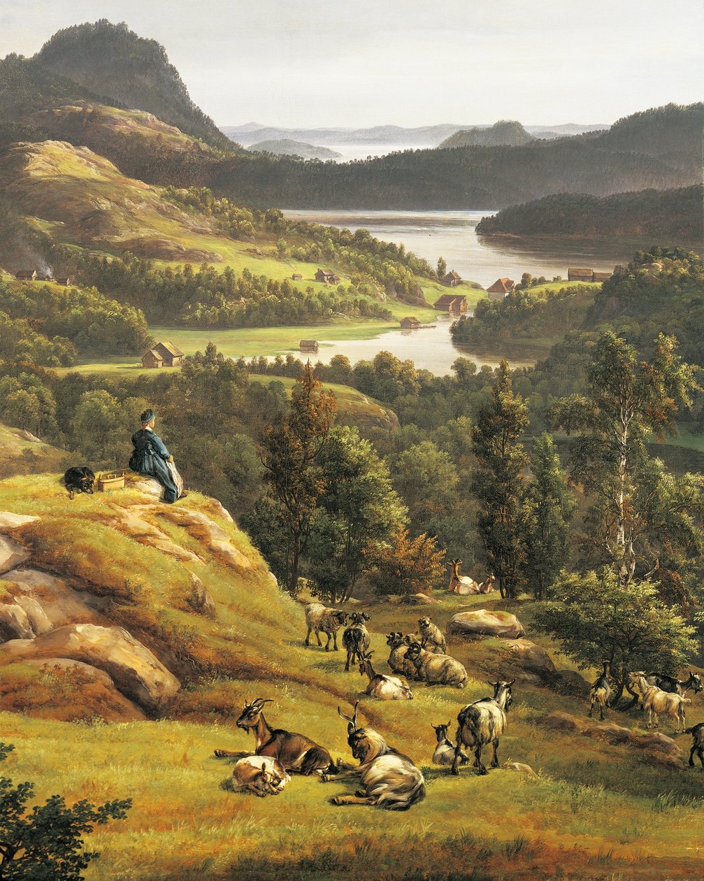 View of Lyse Abbey near Bergen by Johan Christian Dahl
