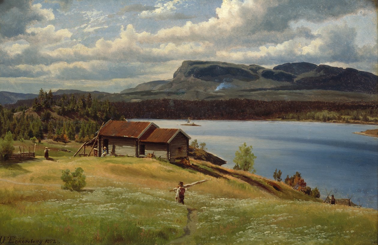 Smallholding With Everyday Life by Johan Fredrik Eckersberg