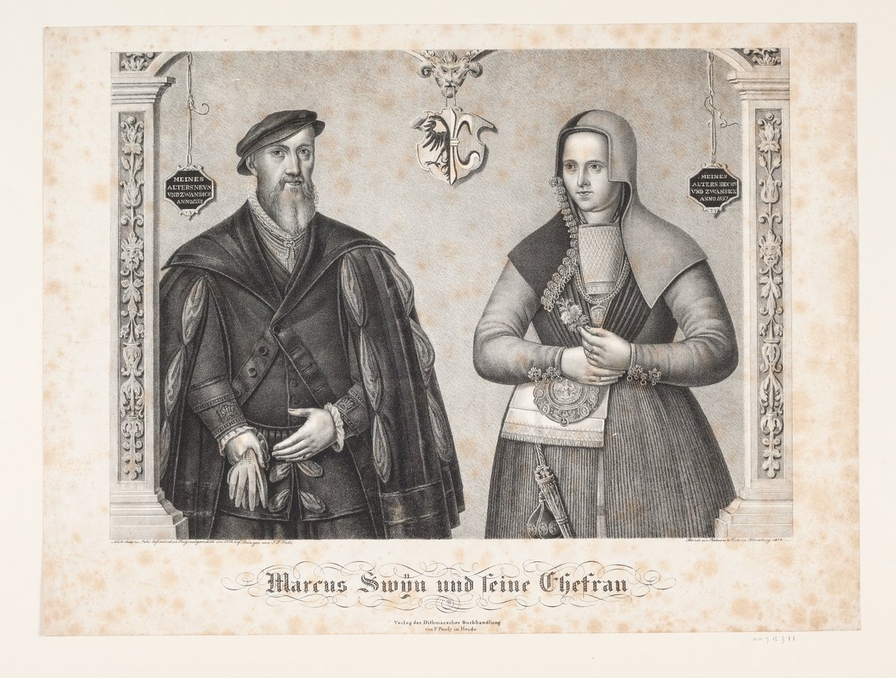 Marcus Swin and Wife by Johan Friedrich Fritz