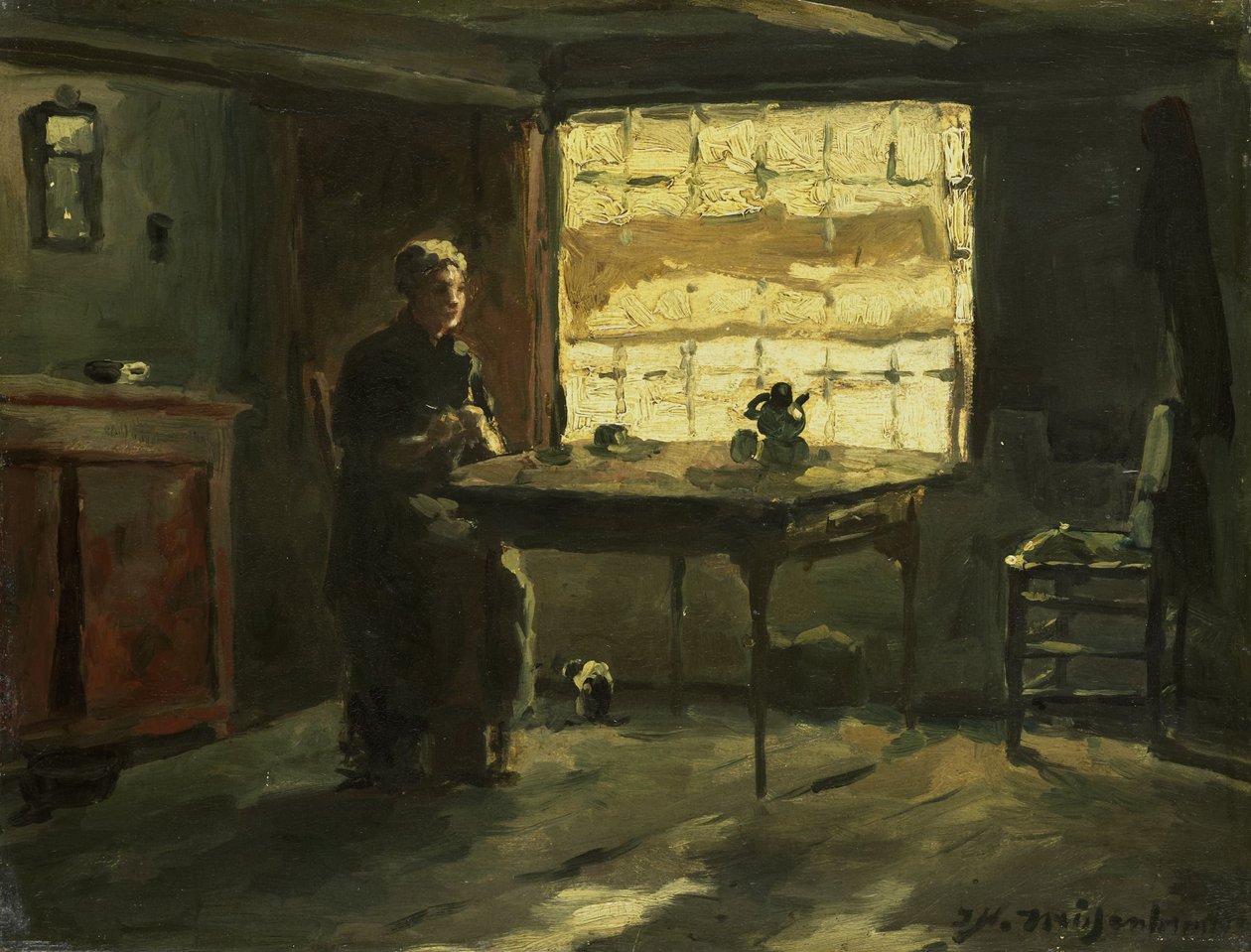 Peasant Interior by Johan Hendrik Weissenbruch
