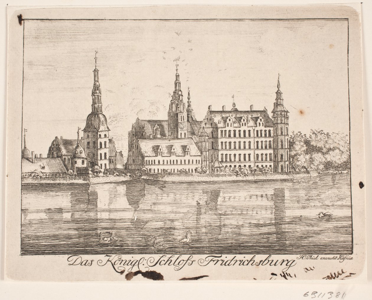 Frederiksborg Castle by Johan Herman Thiele