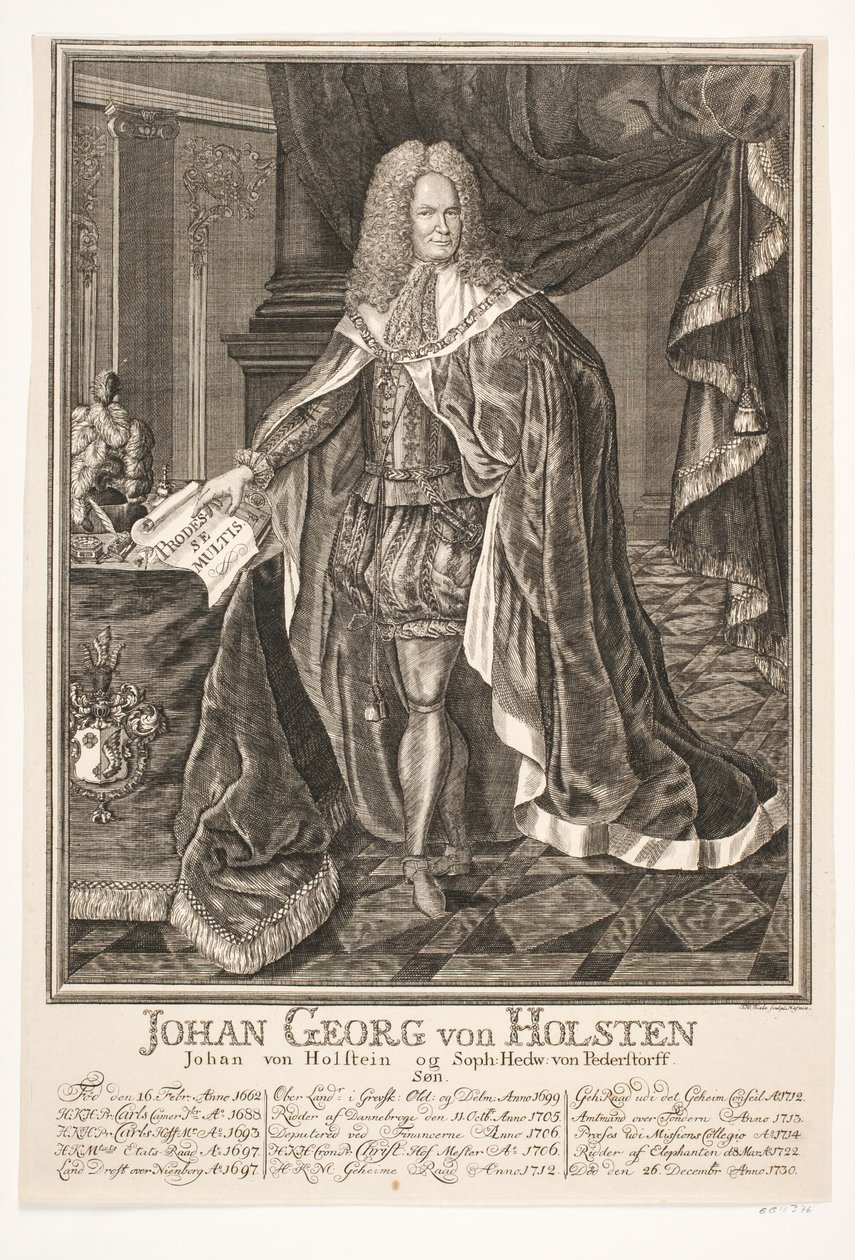 Johan Georg von Holstein by Johan Herman Thiele